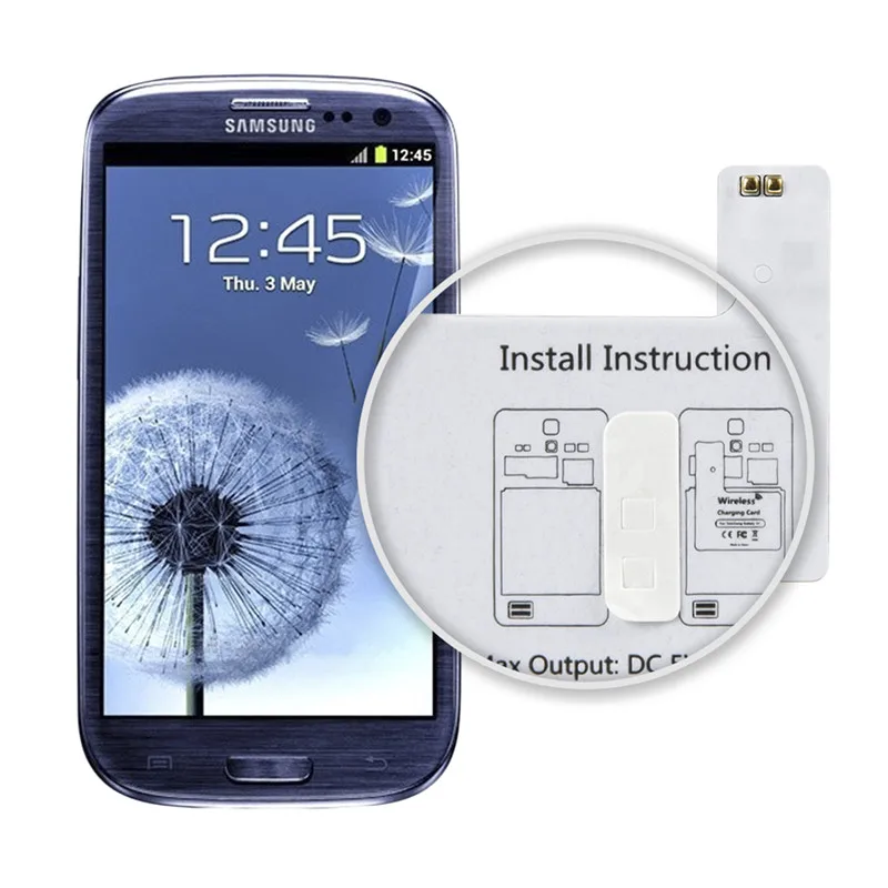 CHOETECH ультратонкий отличный Qi беспроводной зарядный приемник для samsung Galaxy S4