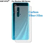 Для Realme X50  Pro X50m плеер 5G 3D Анти-отпечатков пальцев Мягкая углеродное волокно задняя пленка задняя наклейка с защитой экрана (не стекло)