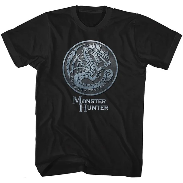 

Monster Hunter Monster Emblem Black Adult T-Shirt Tee