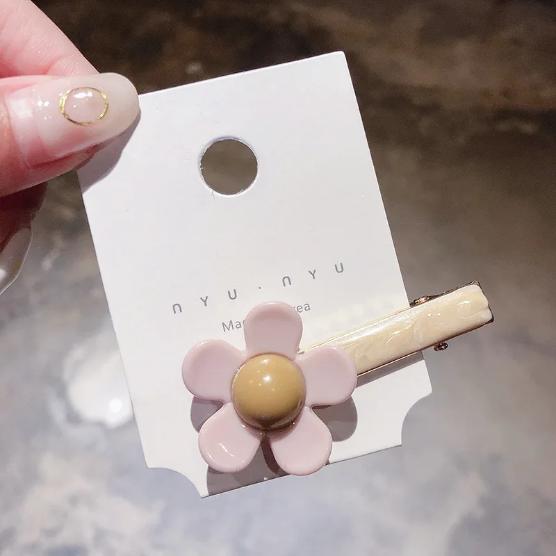 Корея Мода цветок заколки для волос девушка шпилька женская заколка милые