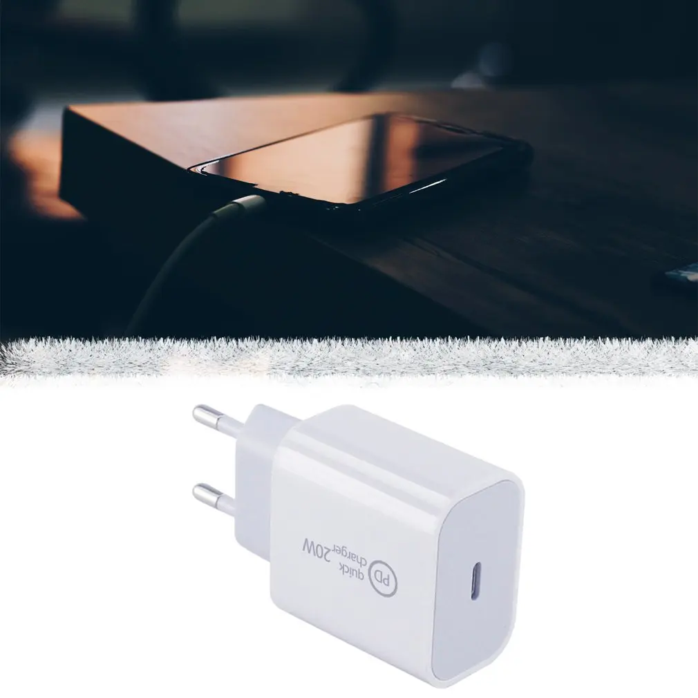 

20W PD Charger Type-C USB Hub Wall Adapter Portable Quick Charging Universal Phone Charger for iPhone