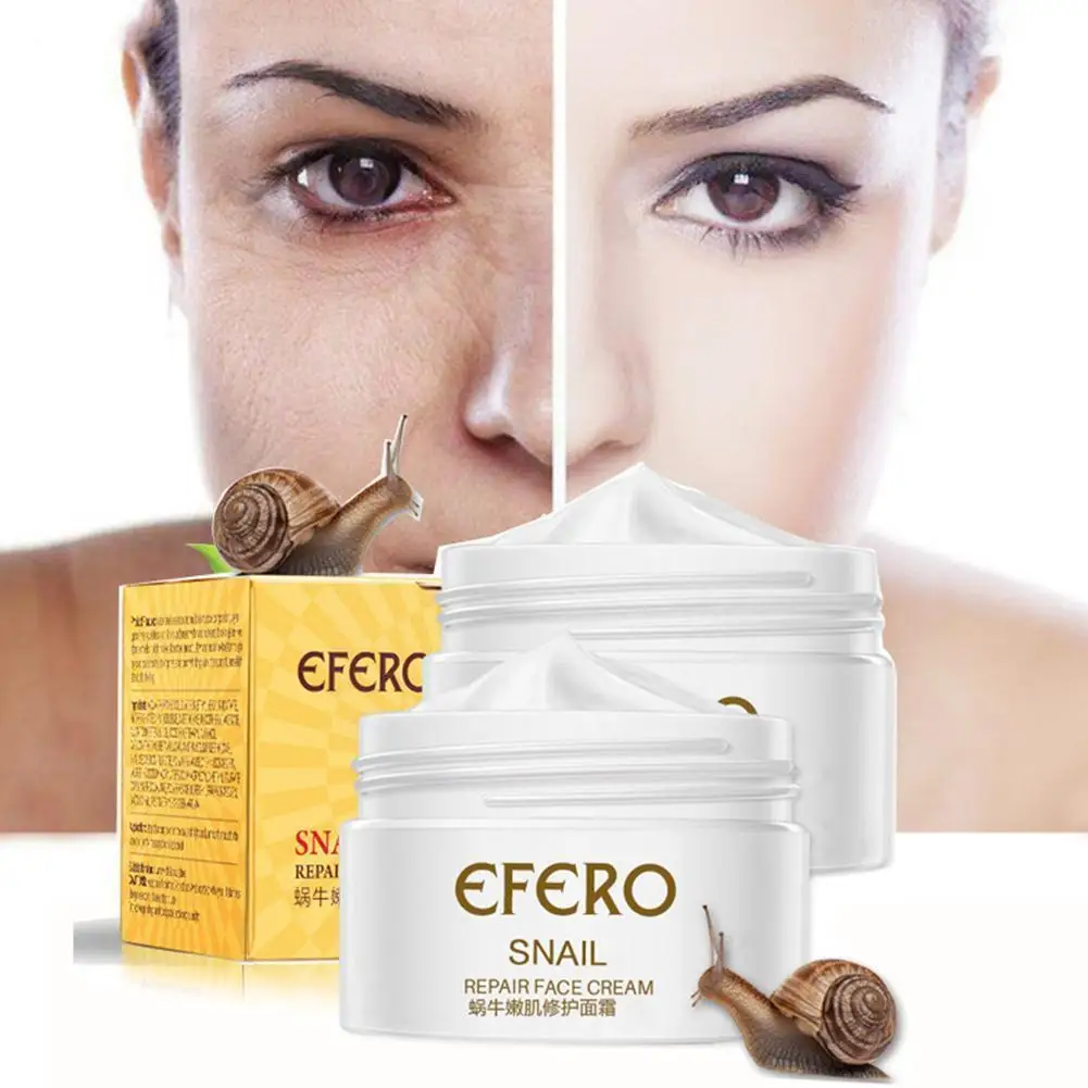 

Efero Snail Cream Face Moisturizing Cream For Snail Repair Anti Aging Face Whitening Wrinkles Firming Skin Care Cream J8a3