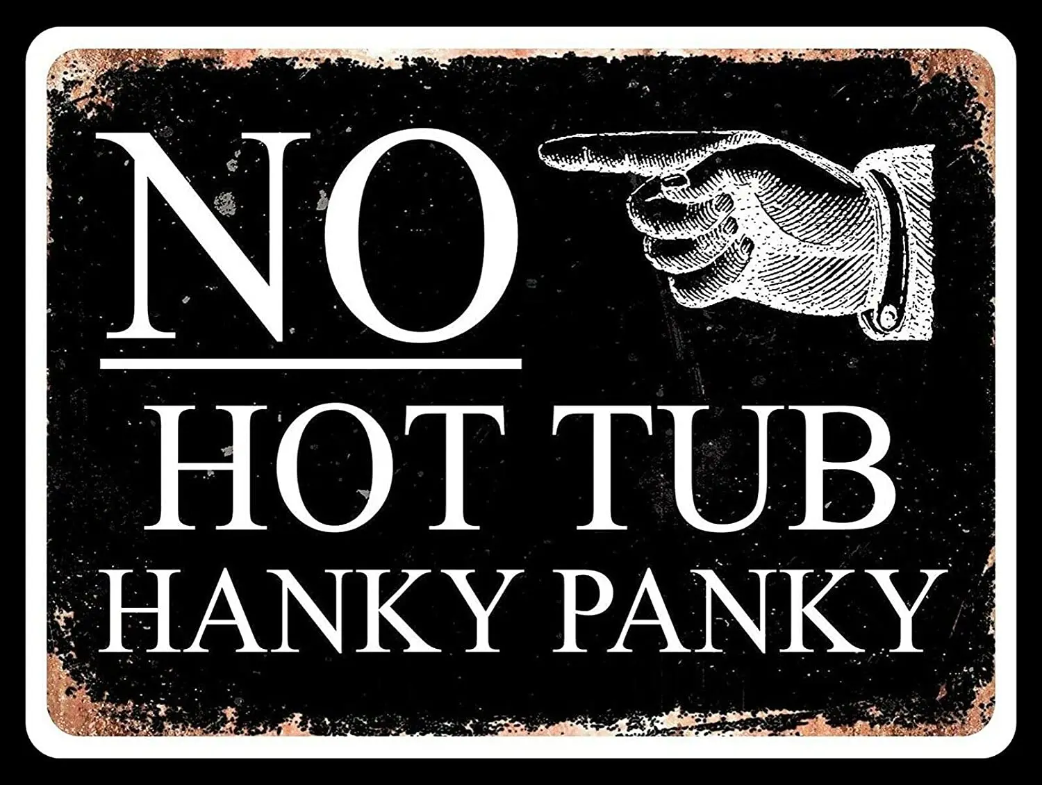 

Жестяной ретро знак без горячей ванны Hanky Panky, Ретро винтажный металлический знак/зубной знак в подарок 8x12 дюймов, жестяной знак с металличес...
