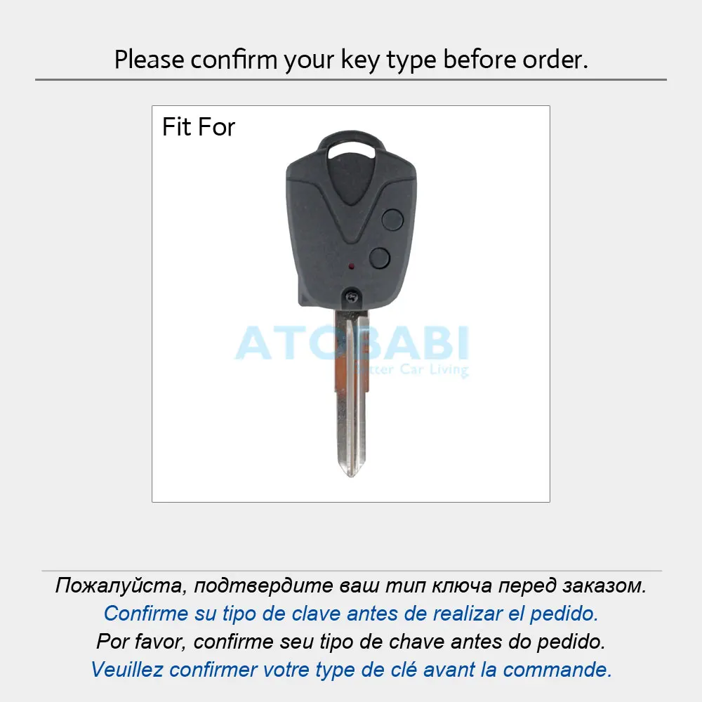 Leather Car Key Case For Proton Wira 415 416 Persona 2 Buttons Remote Control Fob Protector Cover Keychain Holder Auto Accessory |