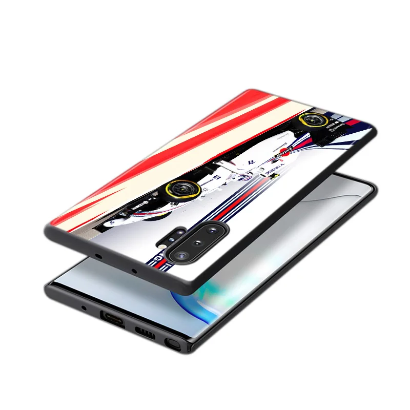 

Luxury racing 1 For Samsung Galaxy Note 20 10 9 8 S21 S10 S10E S9 S8 S7 Ultra Lite Plus Pro 5G Black silicone soft Phone Case