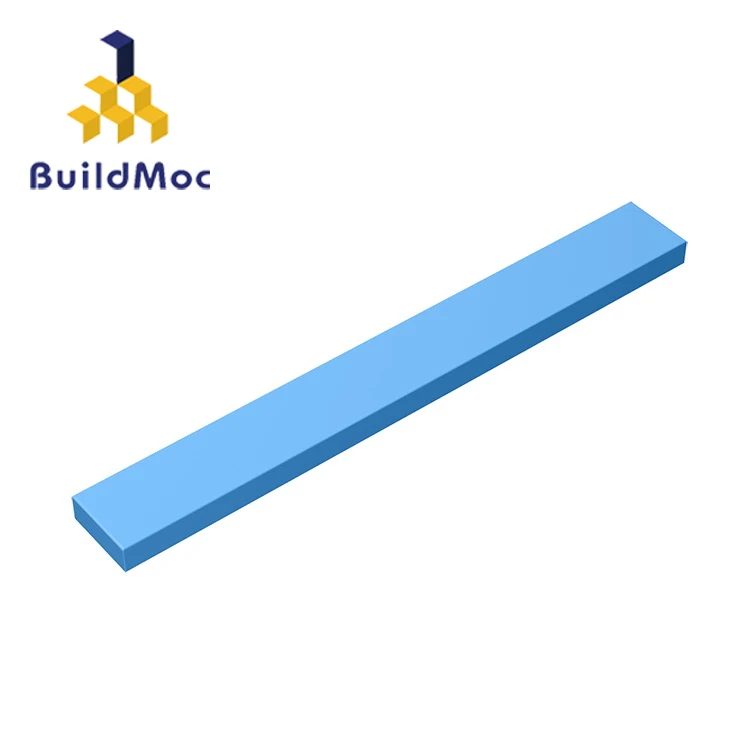 BuildMOC Совместимость для 4162 1x8For строительные блоки части DIY логотип развивающие