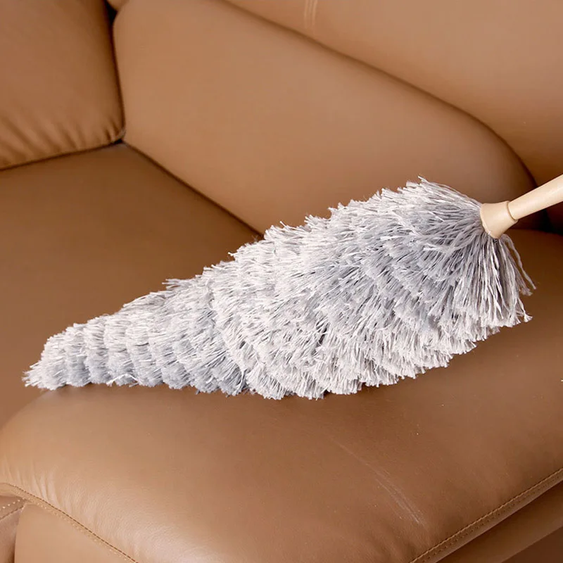 Non-retractable Microfiber Telescopic Handle Duster Dust Cleaner Flexible Home Cleaning Brush L9 #2 | Дом и сад