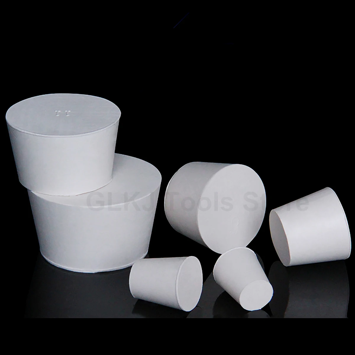 1 шт. белые резиновые пробки колба для лаборатории коническая трубка