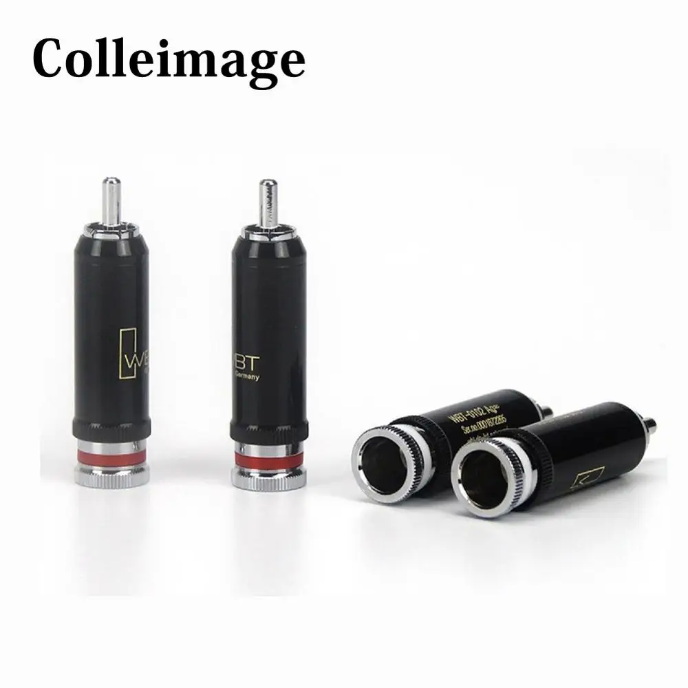 Collime Hifi 4 шт. WBT 0102Ag латунь родиевое покрытие RCA разъем для аудио DVD CD плеер