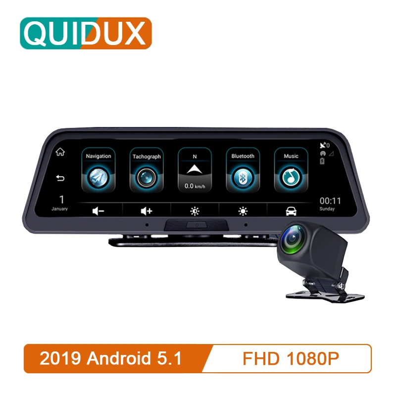 4G видеокамера на ОС андроид для автомобиля Dash камера 10 &quotзеркало заднего вида gps