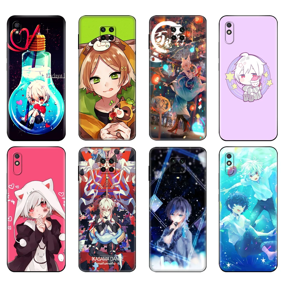 Черный чехол из ТПУ для Xiaomi Redmi 7A 8 8A 9 9A 9C, чехол для Redmi Note 8T 8 Pro T Note 9 9S 9 Pro, чехол с аниме mafumafu