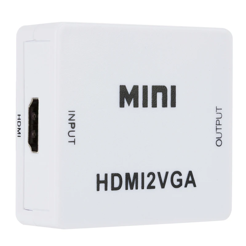 Преобразователь VGA в HDMI Full HD 1080P 1 шт. видеоадаптер для ПК ноутбука DVD ТВ Горячая