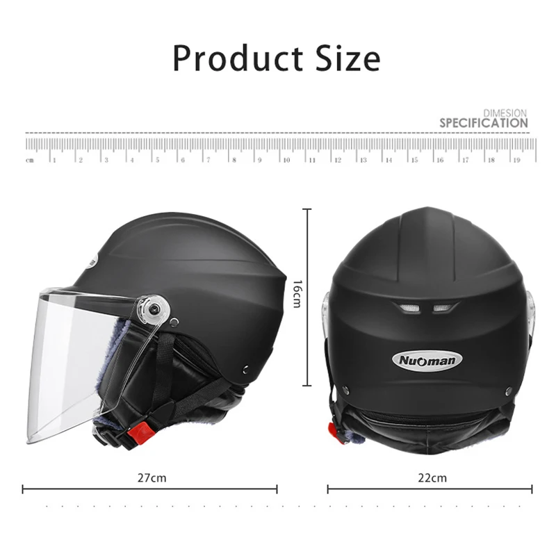 

Warm Motorcycle Helmets Cycling Electric Bicycle Helmet Motocross Whole Helmet Lens Visors Men Women Scooter Motorbike Helmet