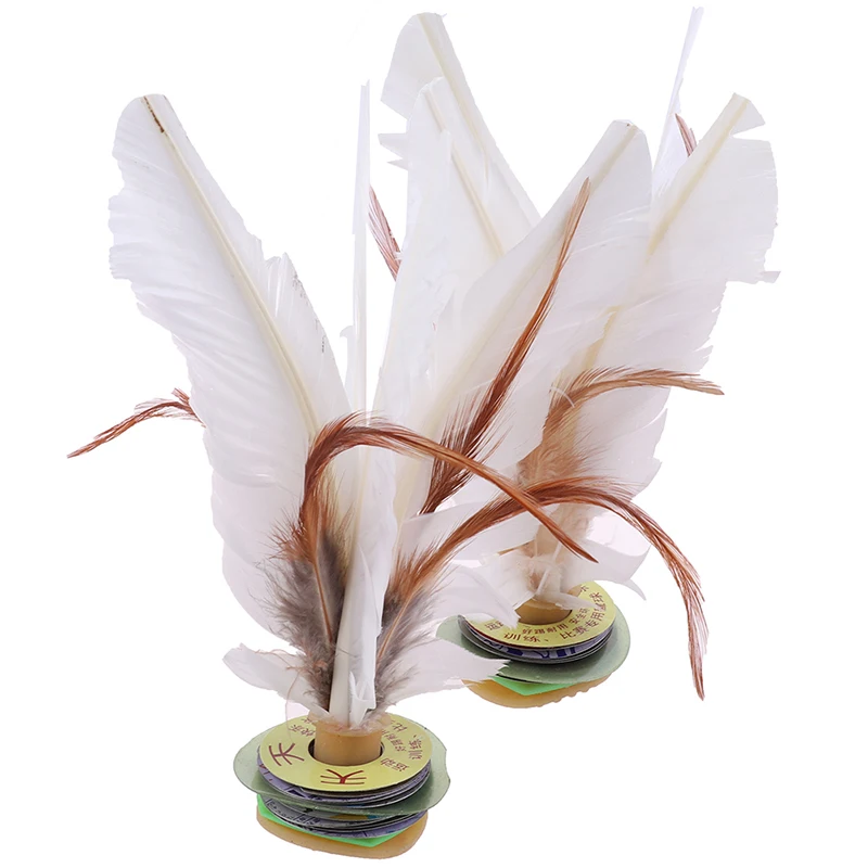 2pc China Jianzi Footbal Foot Kick Handwheel Fancy Goose Feather Shuttlecock Fitness Entertainment For Physical Exercise | Спорт и