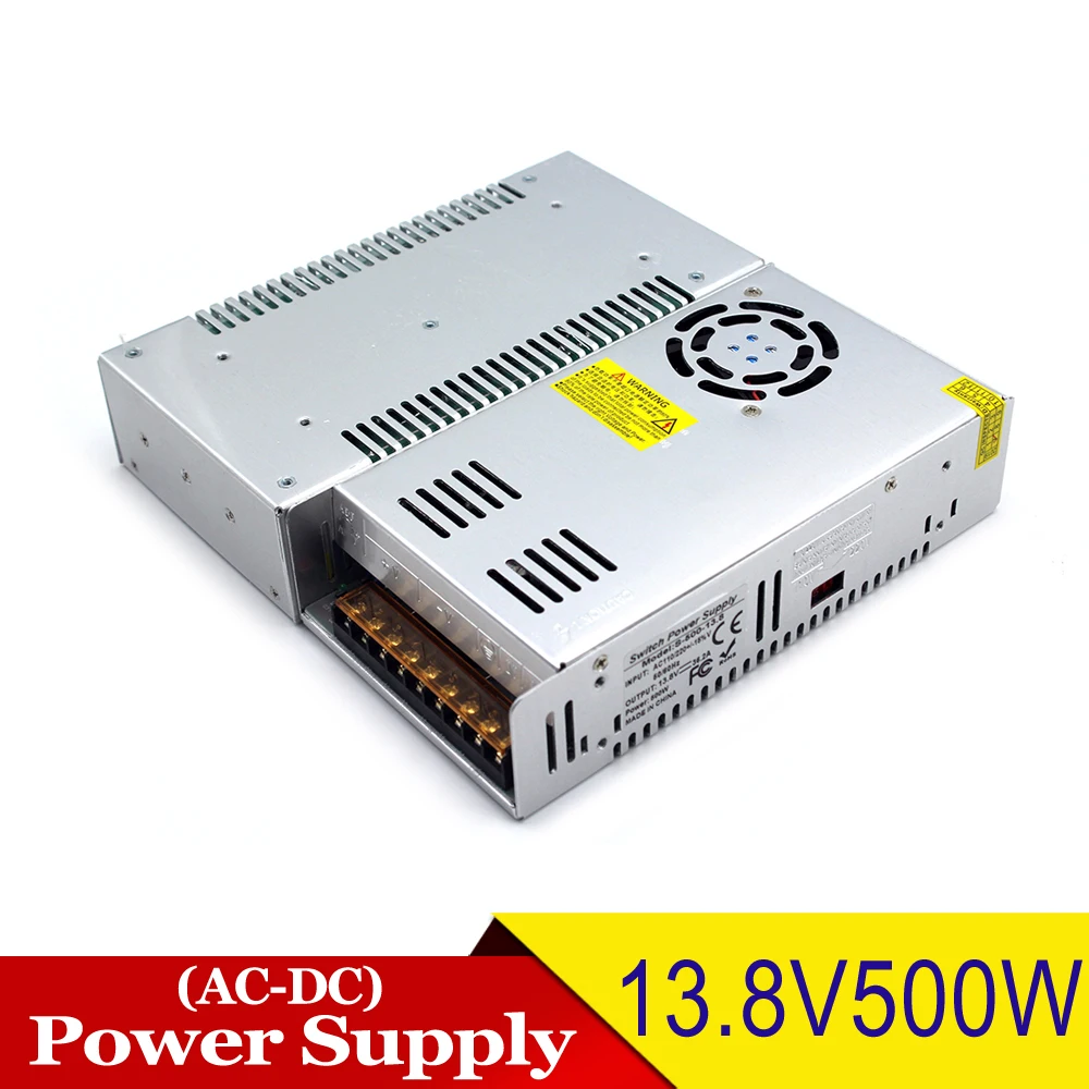 13 8 V DC источник питания 36.2A 500W трансформатор драйвера AC110V 220V к DC13.8V для освещения CNC