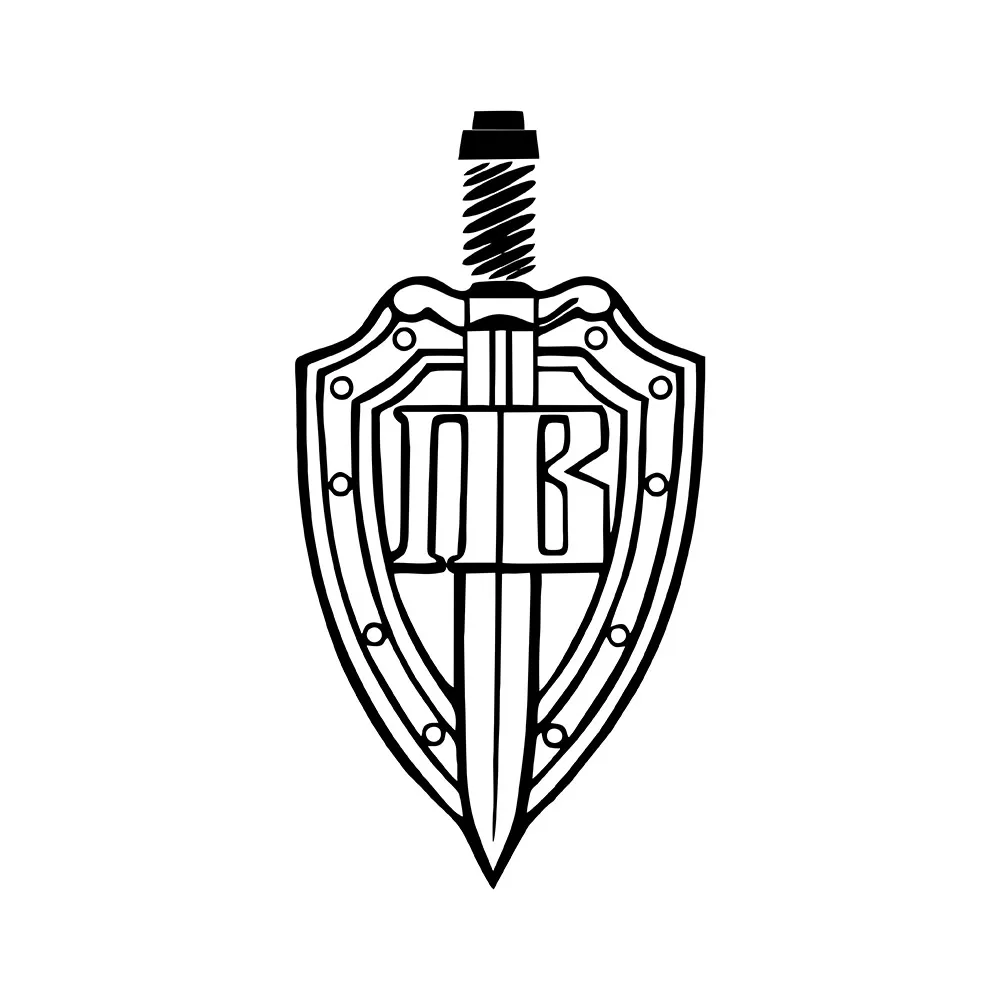 

Благородная наклейка MIGNATIS с мечом и щитком, настенная наклейка, художественная наклейка для окна автомобиля, декоративные виниловые наклейки, водонепроницаемые самостоятельные