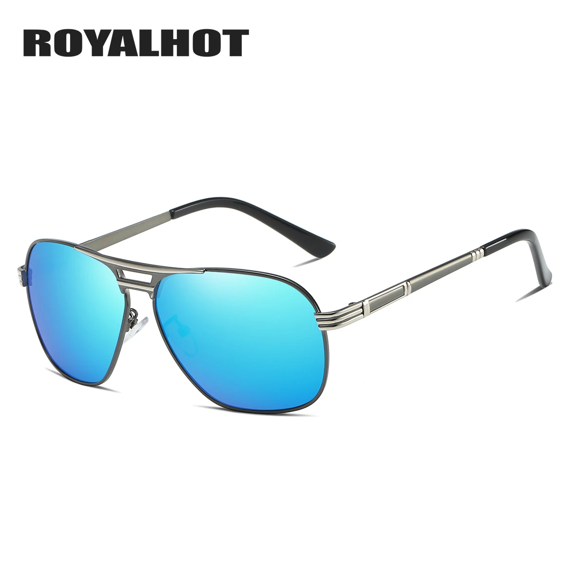 RoyalHot, мужские и женские поляризованные солнцезащитные очки, овальная оправа, солнцезащитные очки, очки для вождения, солнцезащитные очки, мужские очки, 90092 - Цвет линз: Grey Blue