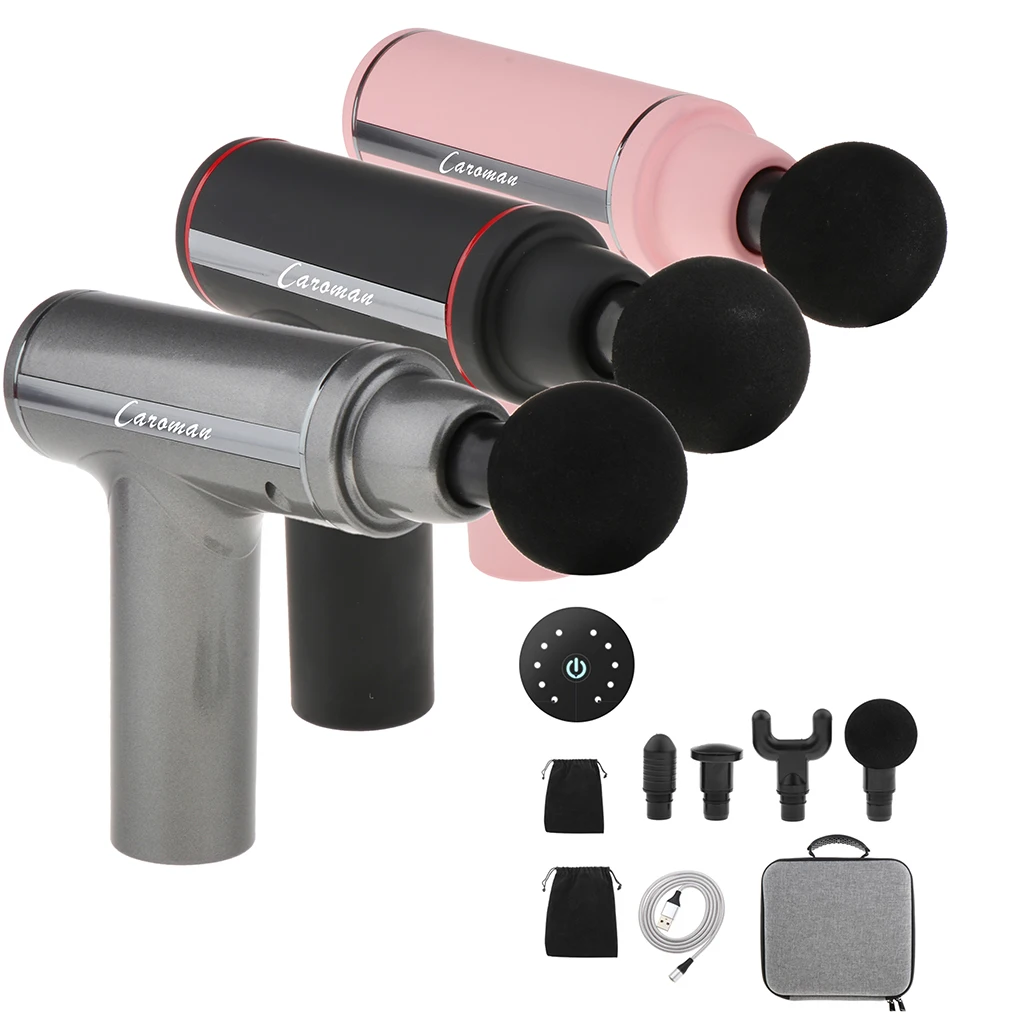 

Portable Muscle Massage Gun LCD Quiet Deep Tissue Home Gym Percussion Massager