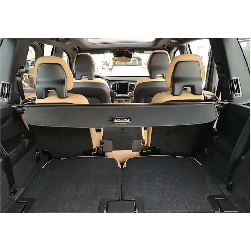 

For Volvo XC90 2006-2019 car Styling Interior Accessories Cover Shelter Curtain Trunk Partition Rear Racks Cargo Cover Partition