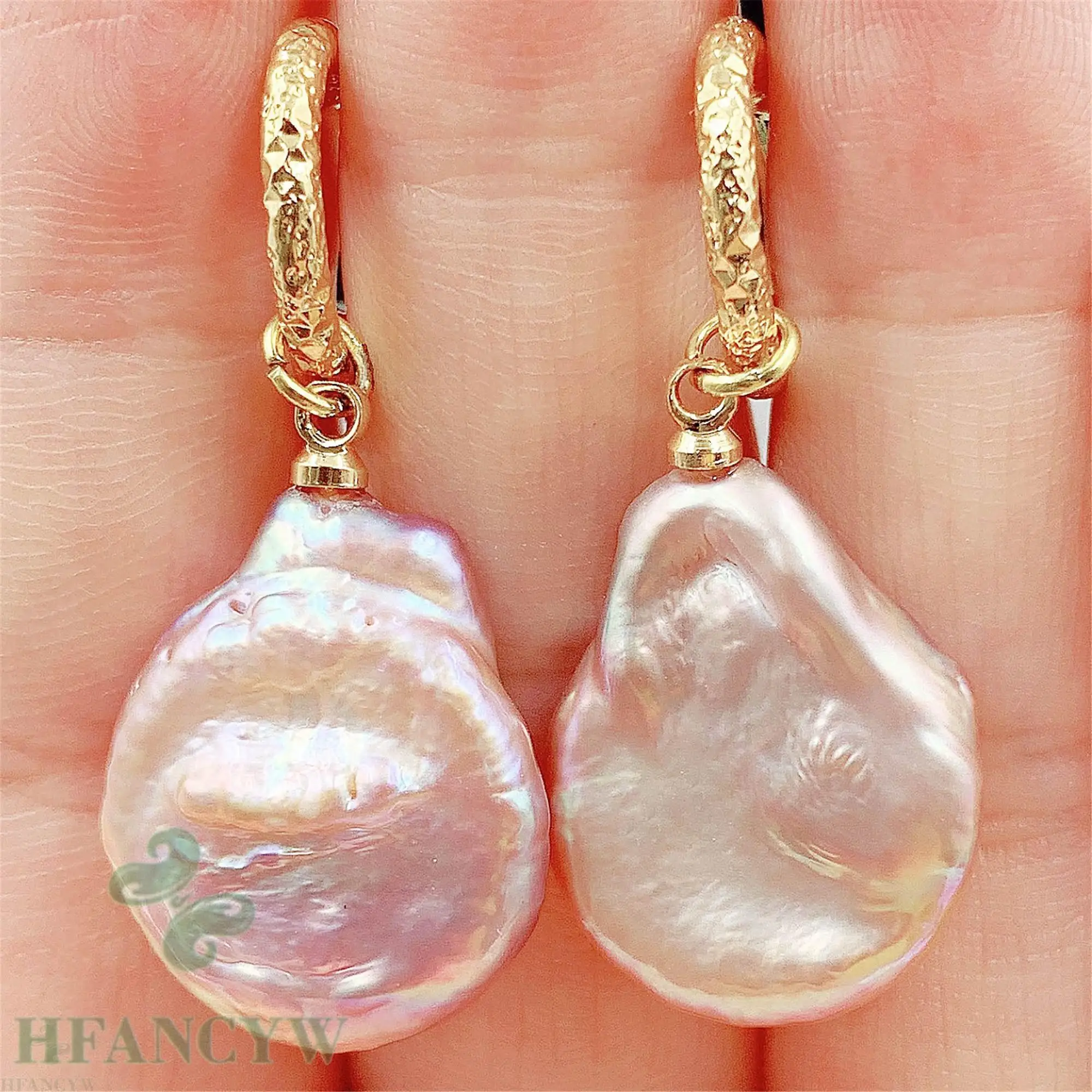 20x17 мм многоцветные жемчужные серьги в стиле барокко вечерние гвоздики AAA