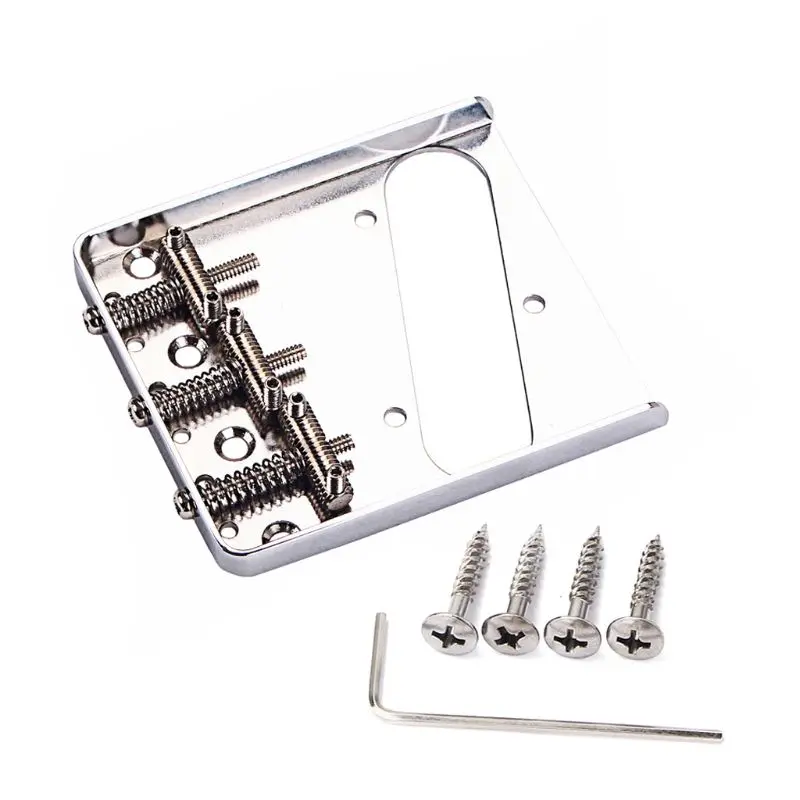 

Guitar Bridge 3 Thread Spiral Saddle 4 Screw For Vintage O P TL 6 String