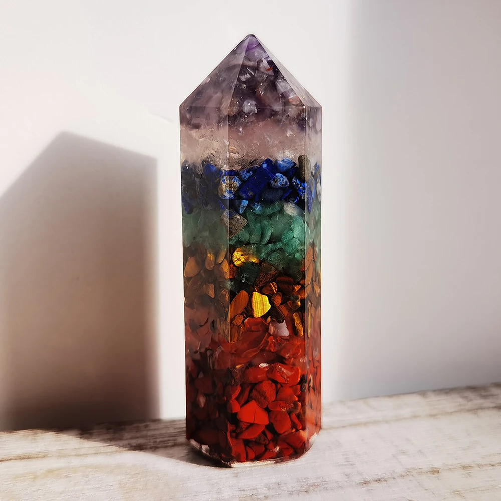 

Chakra Healing Crystal Stone Pink Natural Stones Amethyst Rose Quartz Meditation Reiki Ornament Stones For Home Office Decor