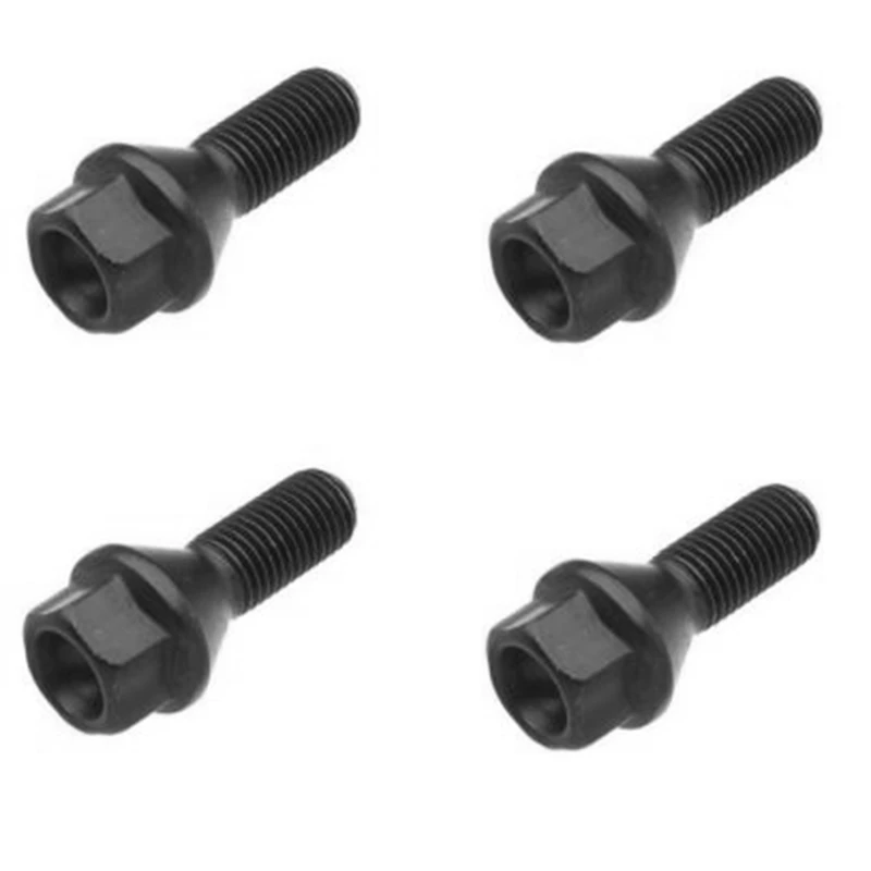 

4 шт., черная колесная гайка для BMW E30 E36 E46 E60 E90 36136781150