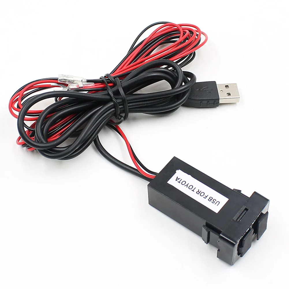 

VODOOL водонепроницаемый 2.1A USB зарядное устройство адаптер питания с USB аудио входное гнездо для Toyota Hilux VIGO