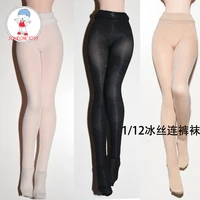 112 scale female ice silk pantyhos whiteblackskin color not dyed tights clothes model for 6 inches tbleague phicen body