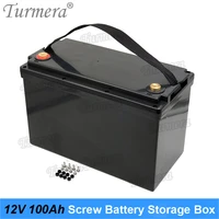 turmera 12v 100ah battery storage box with lcd for 3 2v lifepo4 batteries solar panel system and uninterrupted power supply use