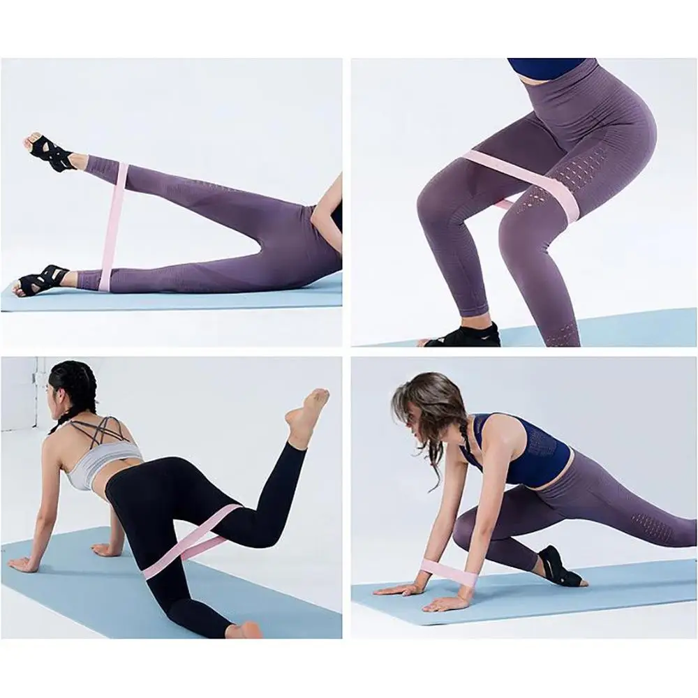4 шт./компл. розовые Резиночки для занятий йогой Кроссфит резиновая веревка