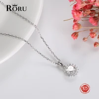 100 925 sterling silver necklace women luxury sun flower moissanite necklace silver wedding pendant necklace jewelry gift