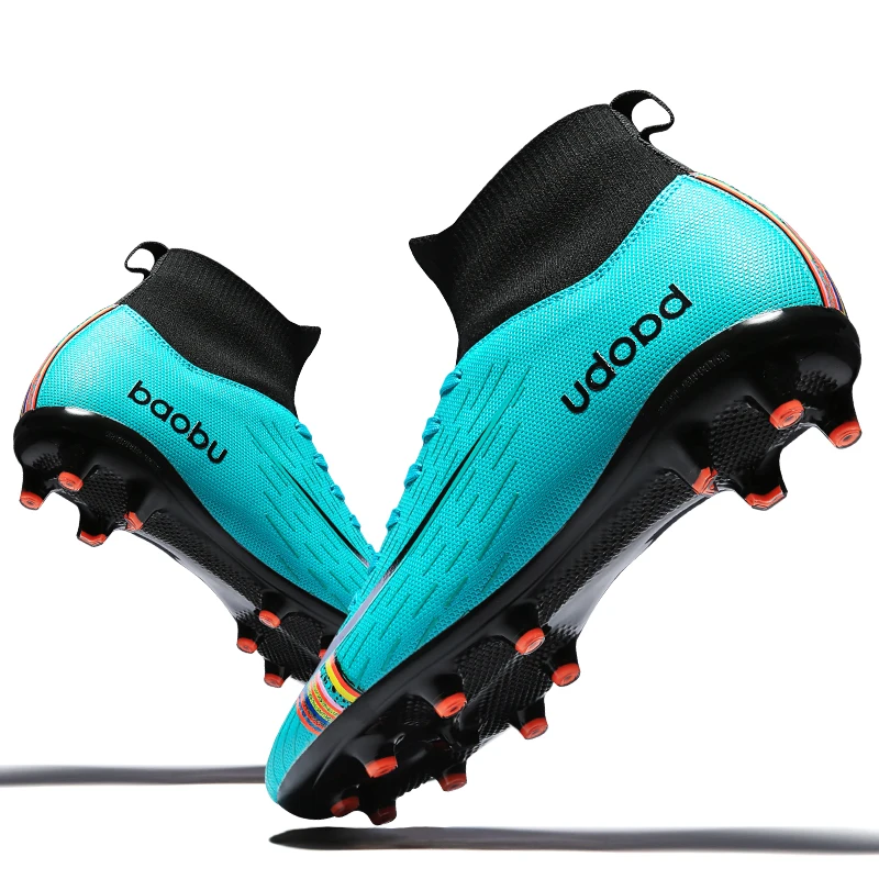 Горячая Распродажа Для мужчин s футбольные бутсы высокие ботильоны Обувь для