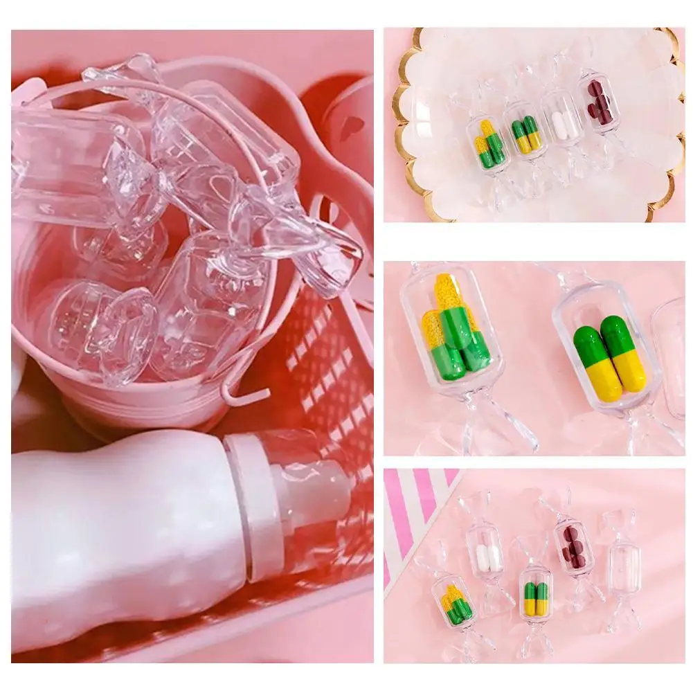

Creative Mini Transparent Candy Storage Jewelry Box Container Bead Earrings High Quality Container Box