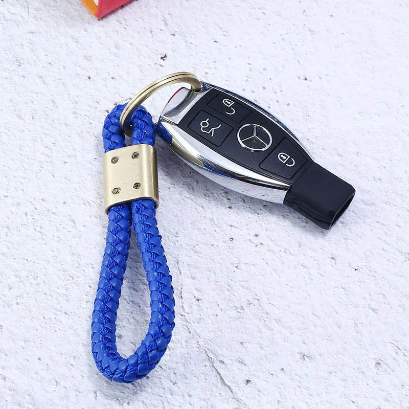 Модный плетеный кожаный брелок простой Плетеный женский цепочки ручной работы