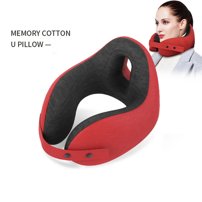 Новая u образная Подушка с эффектом памяти Автомобильная подушка для путешествий