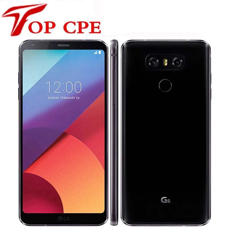 Оригинальный сотовый телефон LG G6 H870/H871/H872/H873 5 7 дюйма 4 Гб ОЗУ 32 ПЗУ Snapdragon 821 двойная