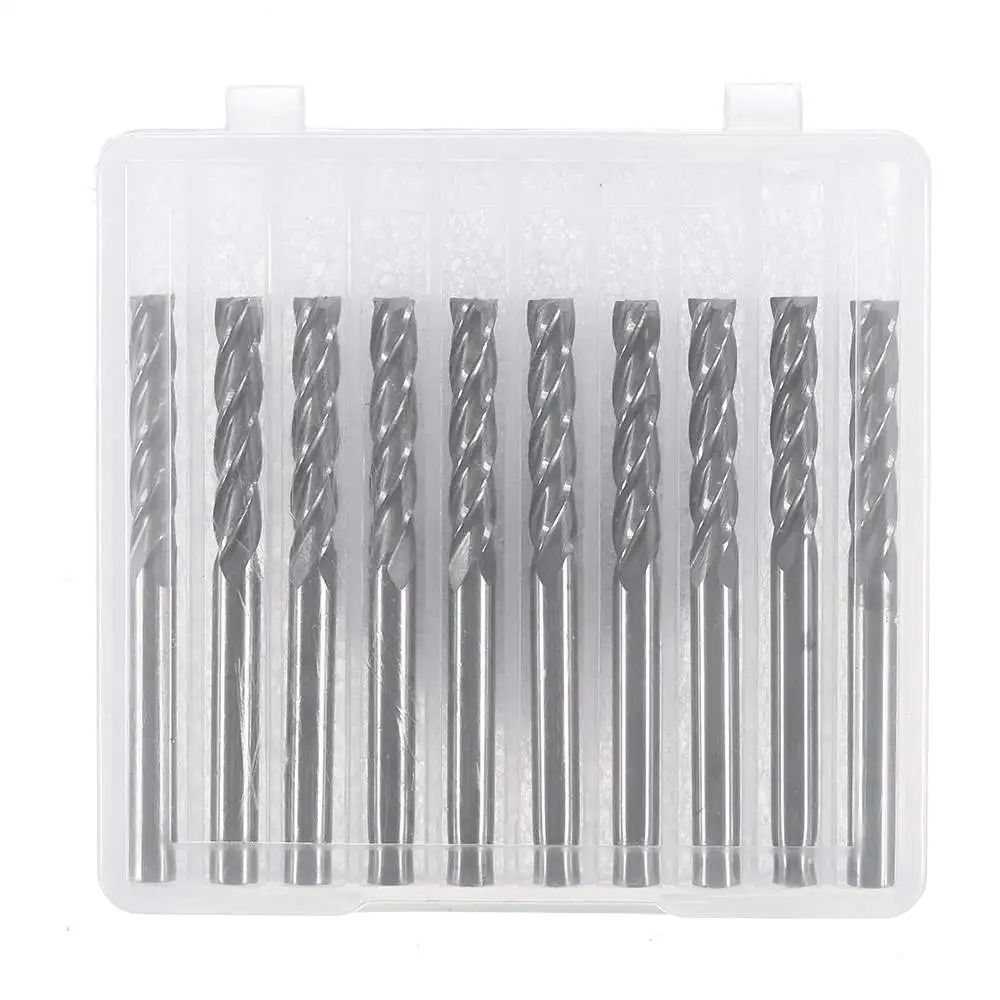

10pcs 4 Flutes Milling Cutter Carbide End Mill CNC Cutting Milling Cutter Tool 3.175*15mm