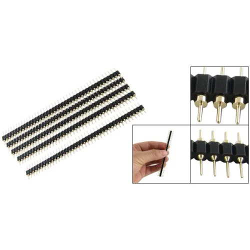 

2.45mm Pitch 40 Position Single Row Round Male Pin Header 5 Pcs