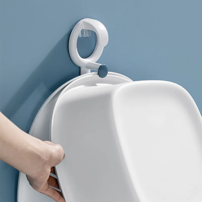

Wall Hooks Circle Shape ABS Material Durable Double Hook Multiple Storge Bathroom Hooks Washbasin Hook Toilet Home Strong Hook