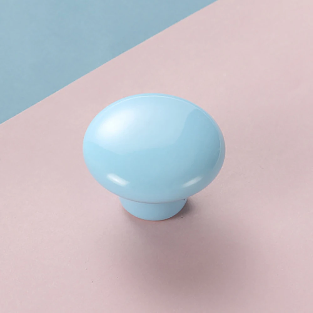 Круглая керамическая ручка карамельного цвета для шкафа выдвижного ящика