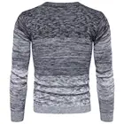 Толстый мужской вязаный свитер в стиле пэчворк, однотонный пуловер с круглым вырезом на осень и зиму, мужской свитер-стрейч, уличная одежда