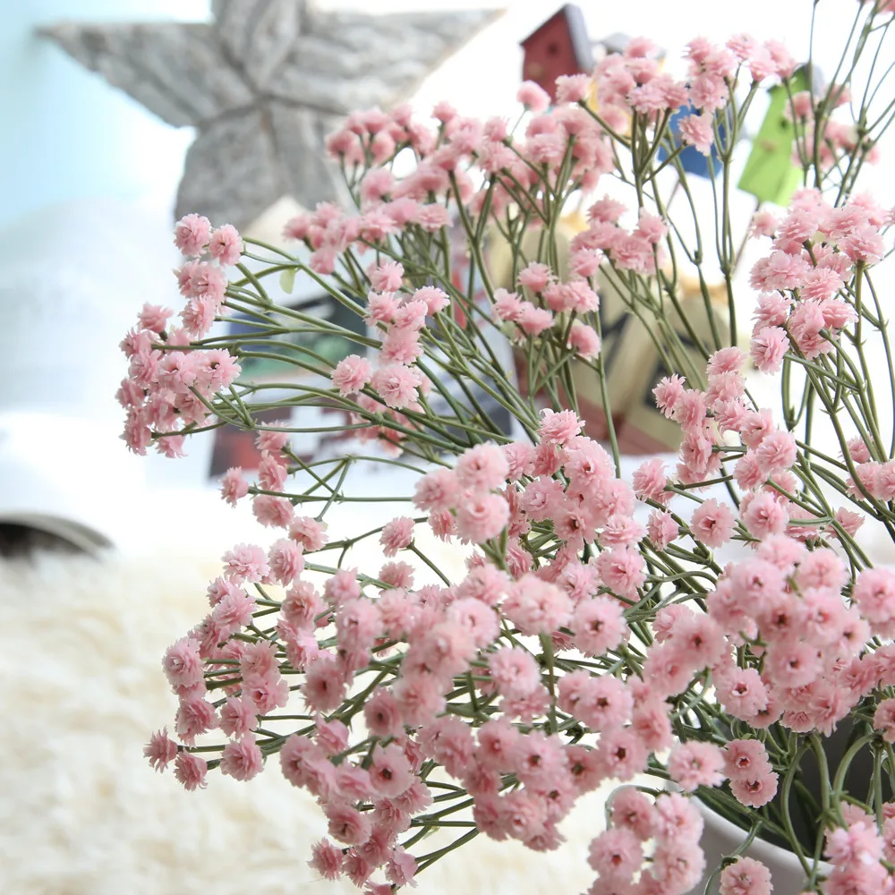 1 шт. белые дышащие искусственные цветы для младенцев Гипсофилы сделай сам