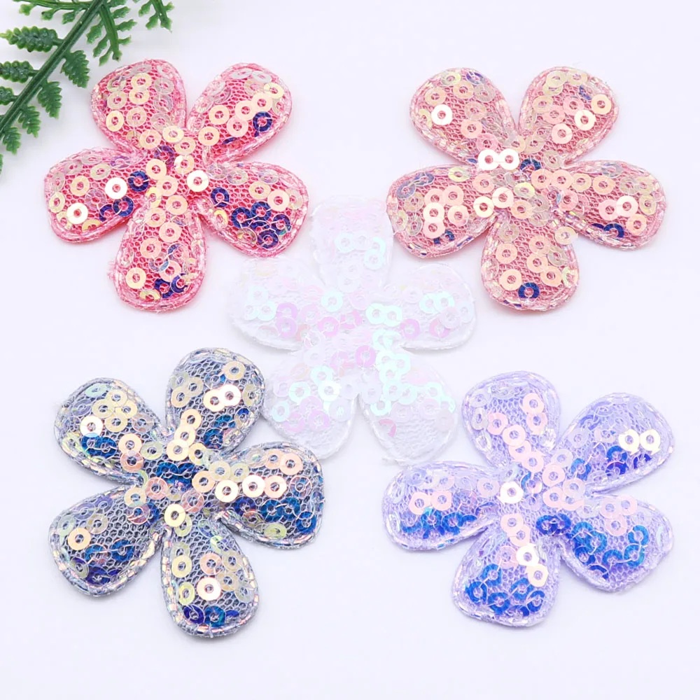 20 шт. нашивки на одежду блестящая мягкая ткань с блестками красивый рюкзак