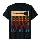 Винтажная Ретро футболка со стрелками 180 сто восемьдесят футболка Kawaii Rife облегающие футболки хлопковые футболки для мужчин Geek