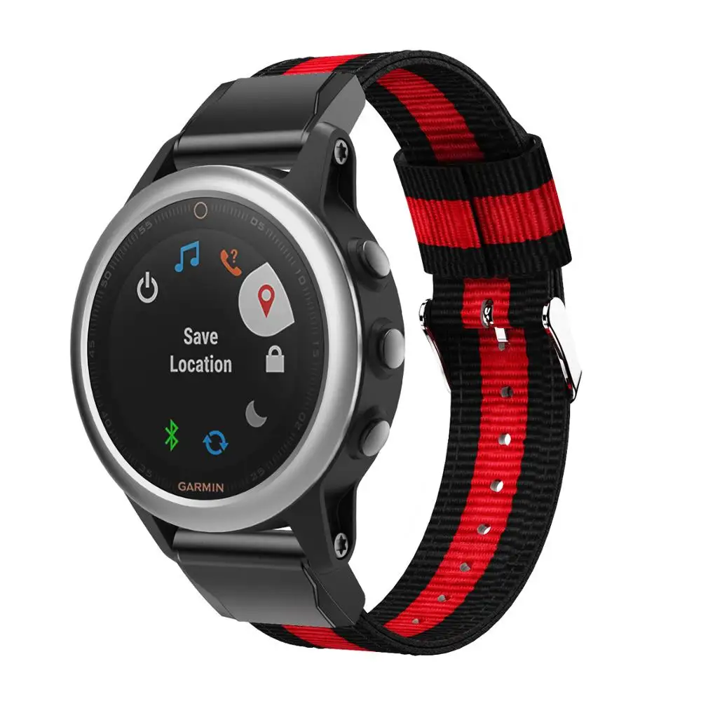 Для Garmin Fenix 5S 20 мм быстросъемный тканый новый модный спортивный стиль нейлоновый