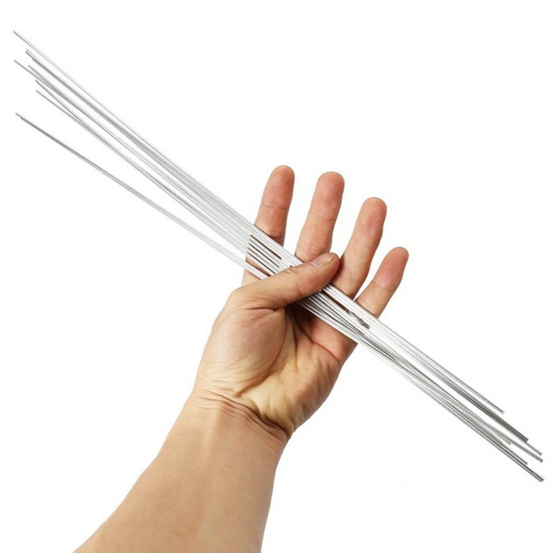 

10PCS Low Temperature Easy Melt Aluminum Welding Rods Weld Bars Cored Wire Rod Solder for Soldering No Need Solder Powder