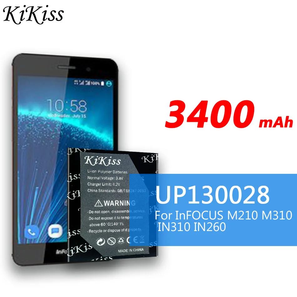 Аккумулятор большой емкости 3400 мАч для InFocus M210 M310 IN310 IN260 UP130028. Код трека |