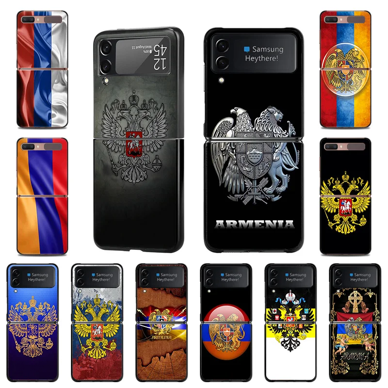 

Чехол-книжка для Samsung Galaxy Z, флип-чехол P3, роскошный высококачественный черный чехол для телефона с российским флагом Аргентины, Жесткий Чехо...