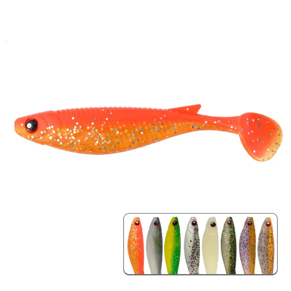

Fishing soft lure Good Toughness 1PC 10cm 8.8g Lifelike Action 9 colors Silicone Artificial Baits Wobblers Carp